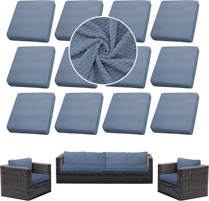Outdoor Cushion Covers Set, Replacement by SUKAIKEQA