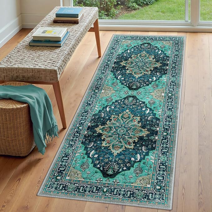 RELEANY Area Rugs 3'x7' Runner Rug Non Slip Washable - Image 3