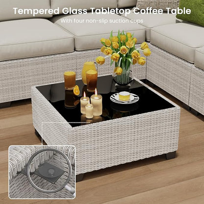 9 Piece Outdoor Patio Furniture Set - Image 7