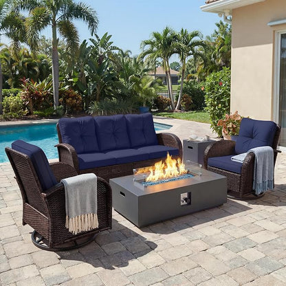 UPHA 7 Pieces Patio Furniture Set by UPHA