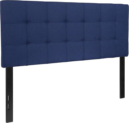 Flash Furniture Bedford Tufted Upholstered Full Size Headboard in Navy Fabric - Image 3