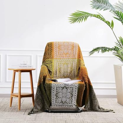 Boho Throw Blanket, Bohemian Tassels Throw Blankets - Image 8