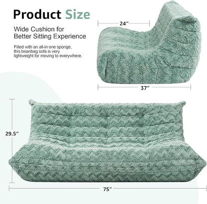 Bean Bag Chairs for Adults Giant Bean Bag Chair Memory Foam BeanBag Chair Bean - Image 2