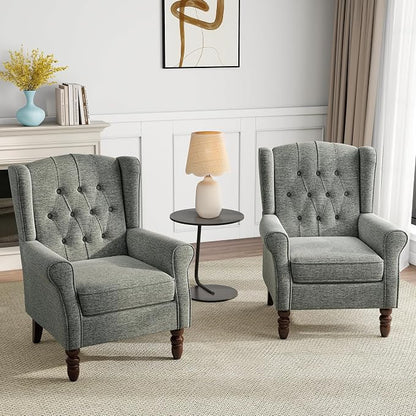 Mid-Century Modern Wingback Accent Chair - Image 5