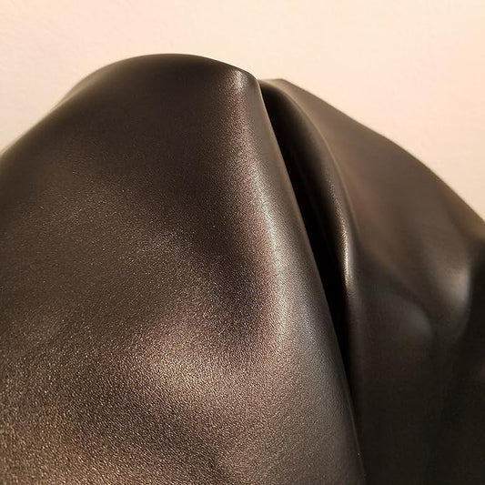 NAT Leathers | Black Soft Faux Vegan Leather PU | 5 Yard Cut by The Yard | by NATLeathers