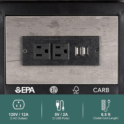 Yoobure End Table with Charging Station, Flip Top Side Table with USB Ports and - Image 7