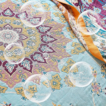 LUTBM Boho Throw Blanket for Bed Cotton Summer Blankets for Bedroom Living Room - Image 6