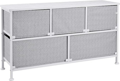Amazon Basics Extra Wide Fabric 5-Drawer Storage Organizer Unit - Image 5