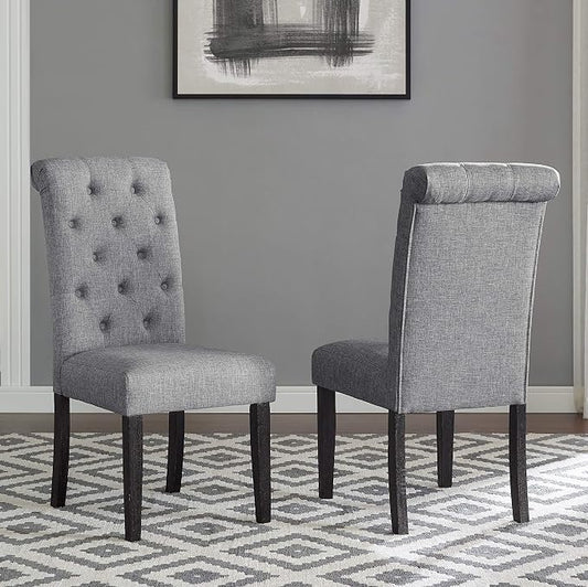 Roundhill Furniture Leviton Solid Wood Tufted Dining Chair by RoundhillFurniture