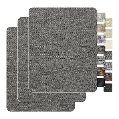 BESEZX Linen Fabric Repair Patch，3 PCS 9 * 11 Inch Self-Adhesive Couch Fabric by Besezx
