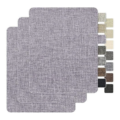 BESEZX Linen Fabric Repair Patch，3 PCS 9 * 11 Inch Self-Adhesive Couch Fabric by Besezx